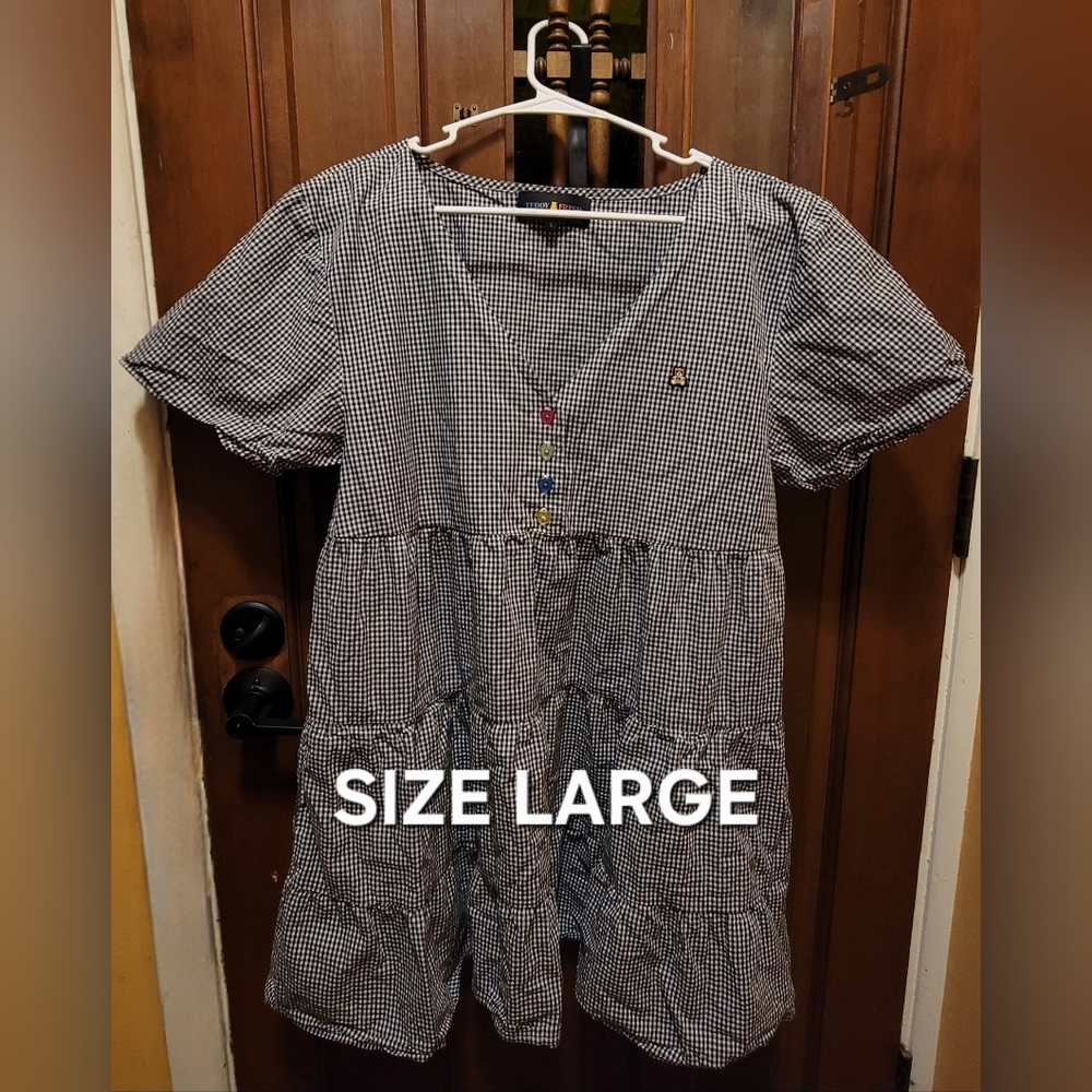 Teddy Fresh Size Large Gingham Dress